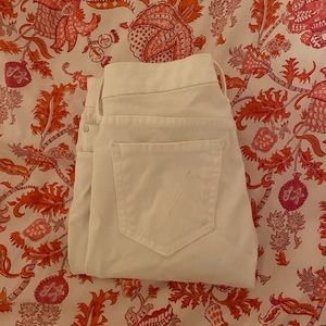 Mother White Jeans 25